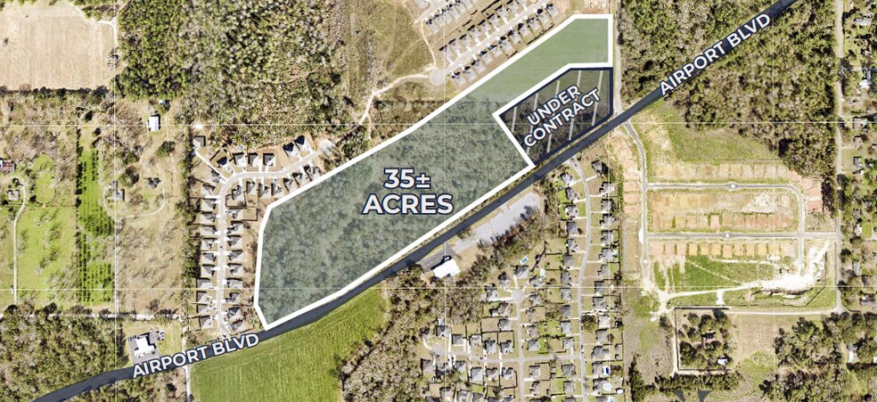Primary Photo Of Airport @ Eliza Jordan Rd, Mobile Land For Sale