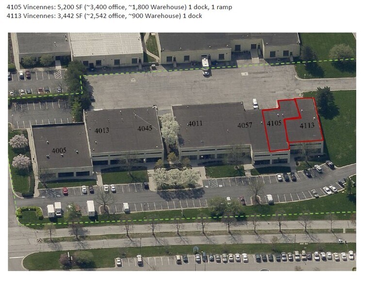 More Photos Of 4045-4113 Vincennes Rd, Indianapolis Light Distribution For Lease