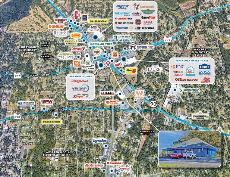 More Photos Of 4455 Mobile Hwy, Pensacola Freestanding For Sale