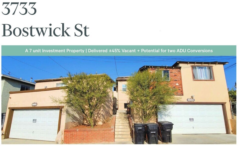 Primary Photo Of 3733 Bostwick St, Los Angeles Apartments For Sale