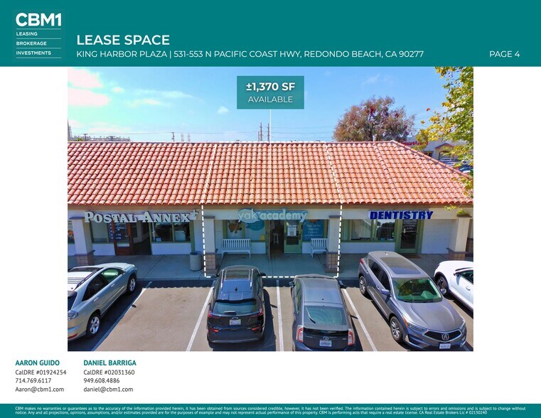More Photos Of 541-553 N Pacific Coast Hwy, Redondo Beach Unknown For Lease