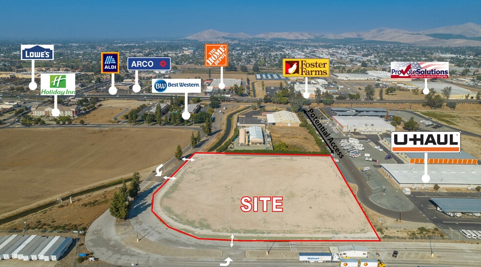 Primary Photo Of 191 W Poplar Ave, Porterville Land For Sale