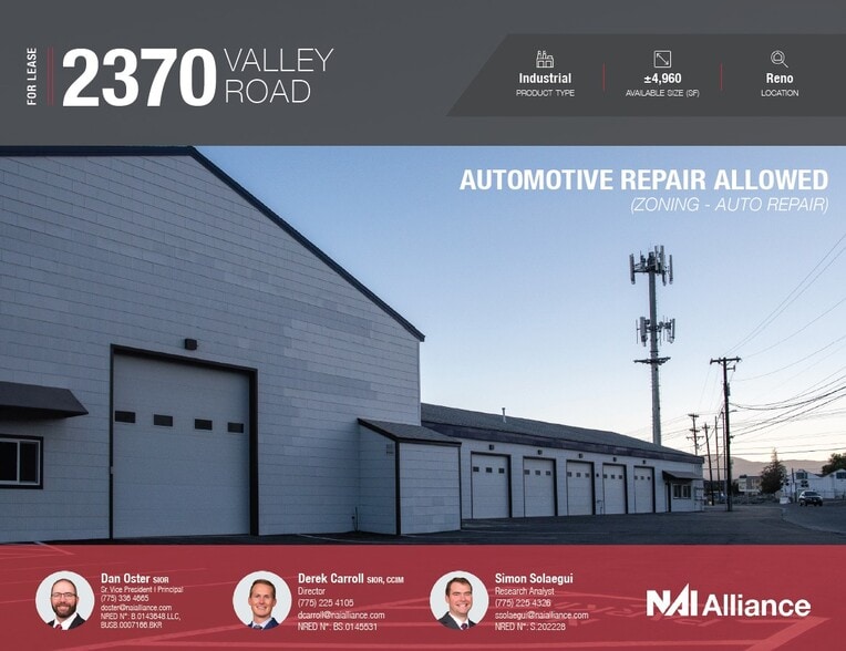 Primary Photo Of 2370 Valley Rd, Reno Industrial For Lease
