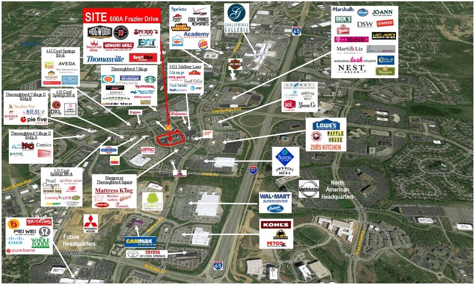 More Photos Of 600B Frazier Dr, Franklin General Retail For Lease