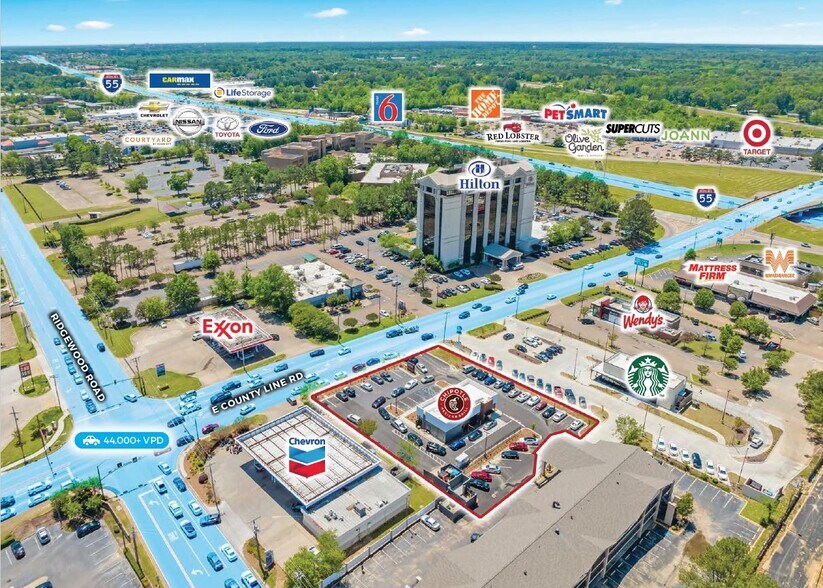 More Photos Of 836 E County Line Rd, Ridgeland Restaurant For Sale