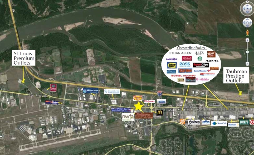More Photos Of 17660-17688 Chesterfield Airport Rd, Chesterfield Freestanding For Lease