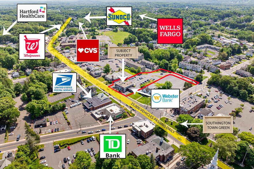 More Photos Of 132 Main St, Southington Bank For Lease