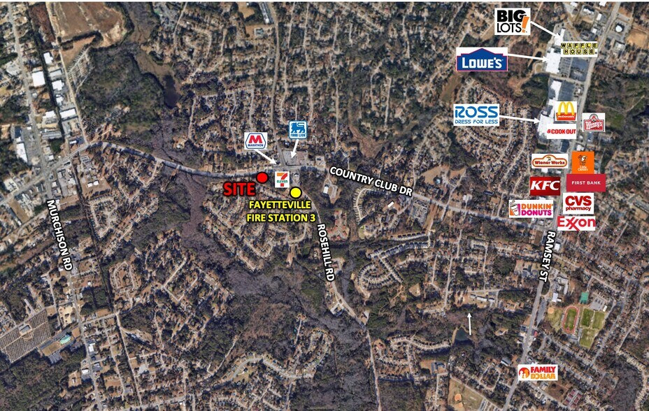 More Photos Of Country Club Dr @ Rosehill Road, Fayetteville Land For Sale