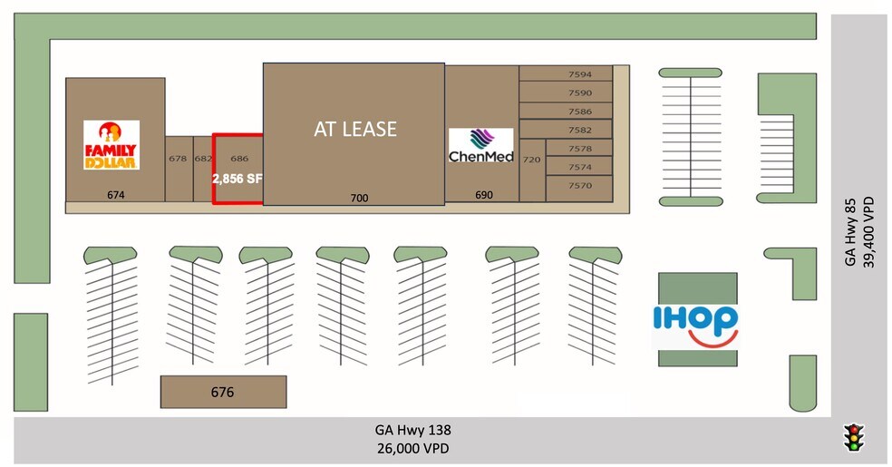 More Photos Of 7594 Highway 85, Riverdale Unknown For Lease