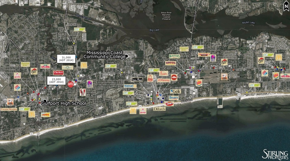 More Photos Of 1307-1355 E Pass Rd, Gulfport Storefront For Lease