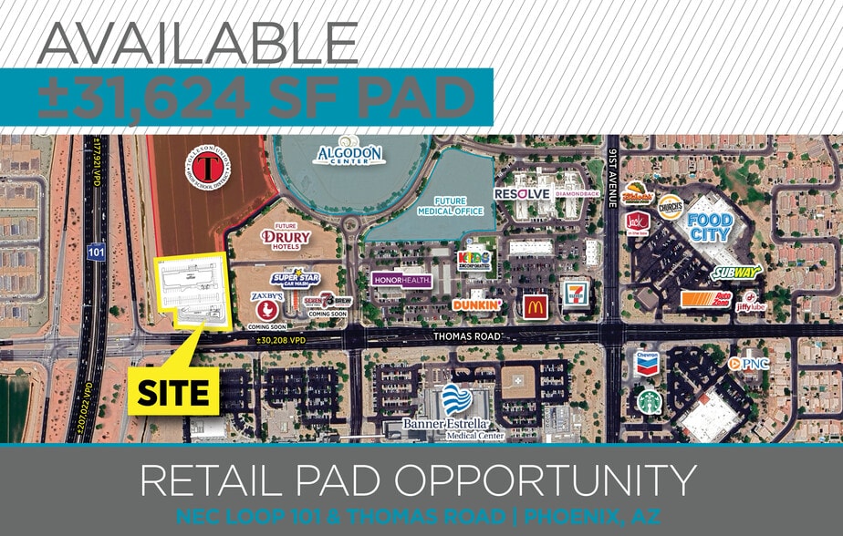 Primary Photo Of NEC Loop 101 & Thomas rd, Phoenix Land For Sale
