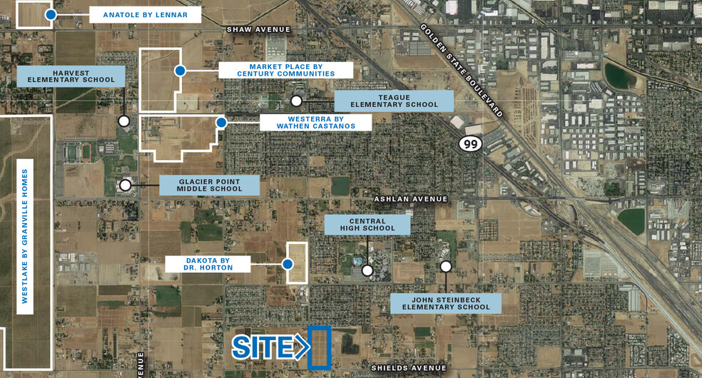 Primary Photo Of NEC W Shields & Polk Ave, Fresno Land For Sale