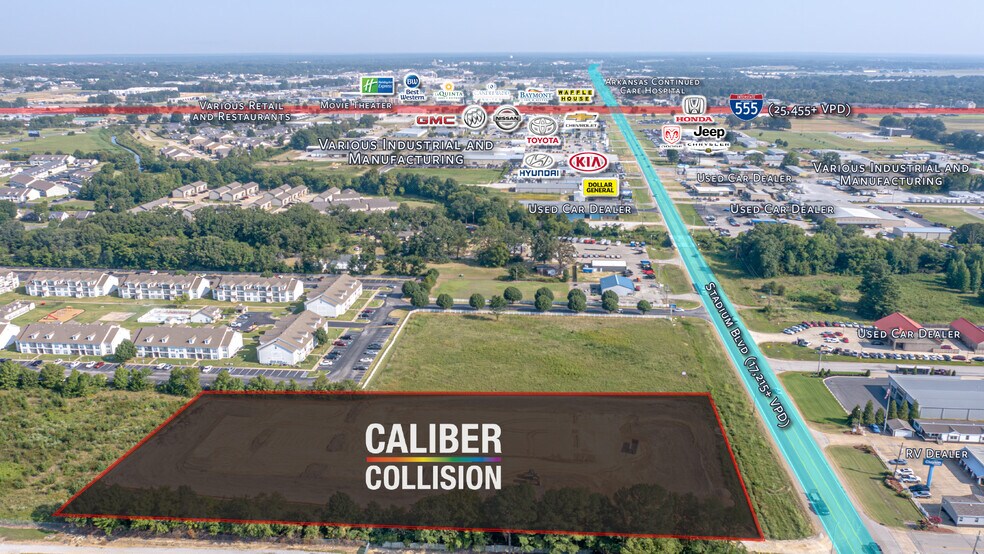 More Photos Of 3921 Stadium Blvd, Jonesboro Freestanding For Sale