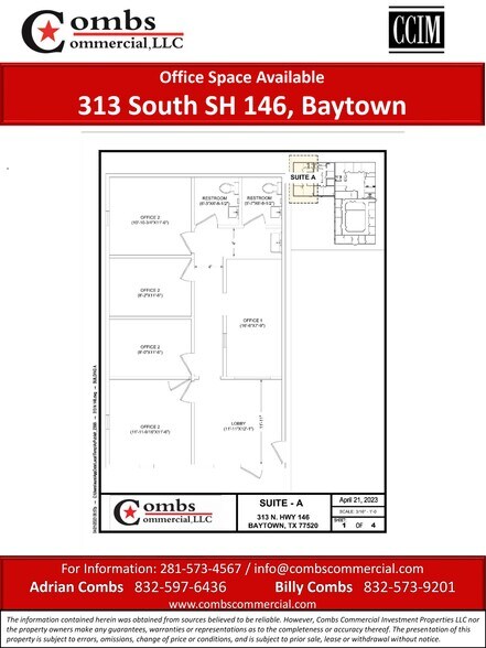 More Photos Of 313 S SH 146, Baytown Office For Sale