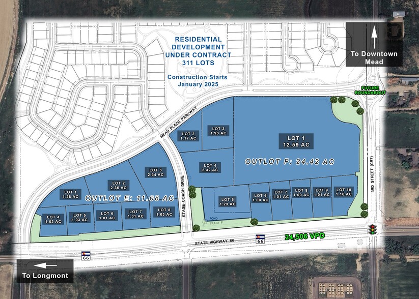 Primary Photo Of NWC Highway 66 & County Rd 7, Mead Land For Lease