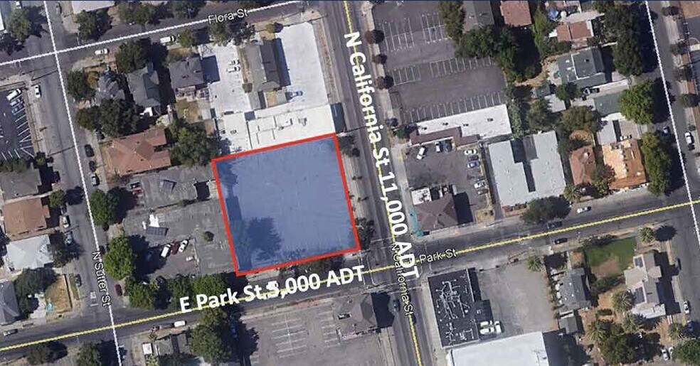 Primary Photo Of 701 N California St, Stockton Land For Sale