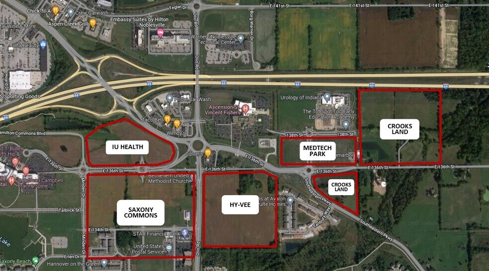 Primary Photo Of I-69 and East 136TH St, Fishers Land For Sale