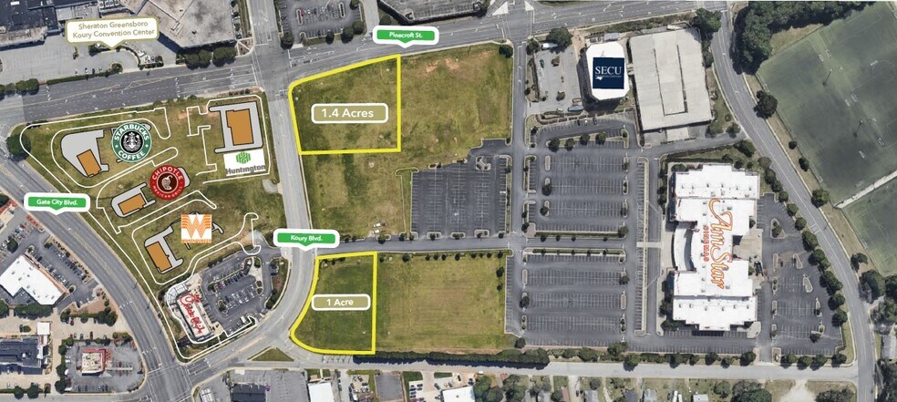 More Photos Of 3227 W Gate City Blvd, Greensboro Land For Lease