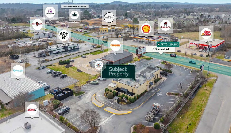 More Photos Of 7643 E Brainerd Rd, Chattanooga Fast Food For Sale