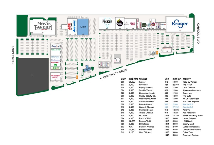 More Photos Of 500-1042 W University Dr, Denton Unknown For Lease