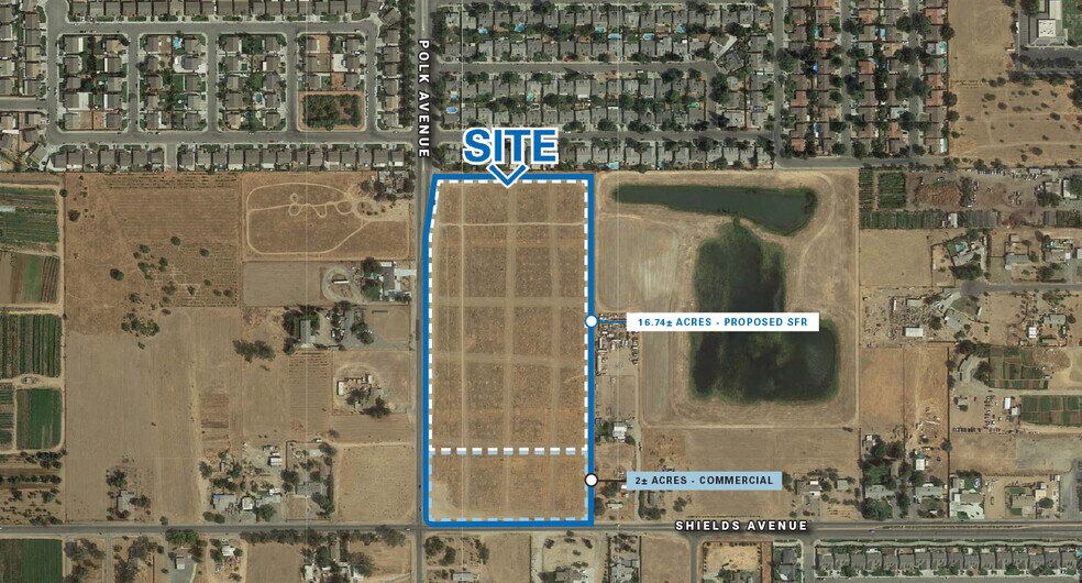 More Photos Of NEC W Shields & Polk Ave, Fresno Land For Sale