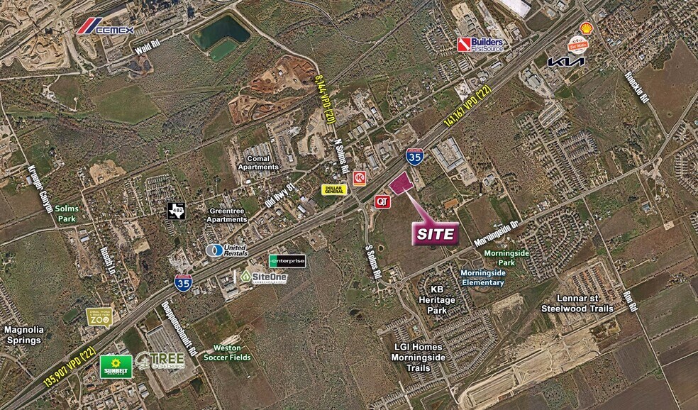 Primary Photo Of SEC of I-35 & S Solms Rd, New Braunfels Land For Sale