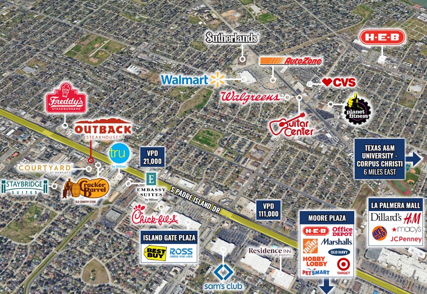 Primary Photo Of 4221 S Padre Island Dr, Corpus Christi Restaurant For Sale