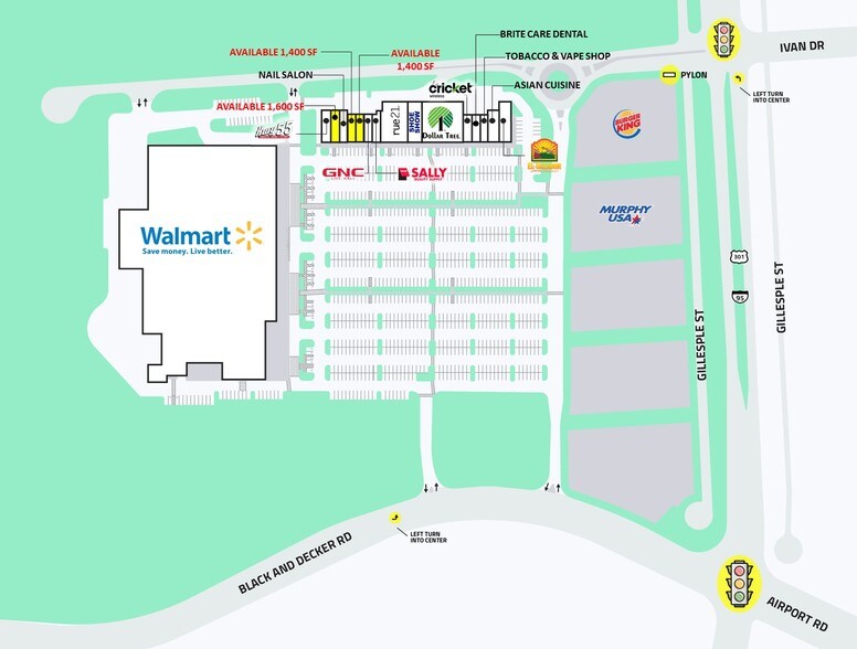 More Photos Of Airport Plz, Fayetteville Freestanding For Lease