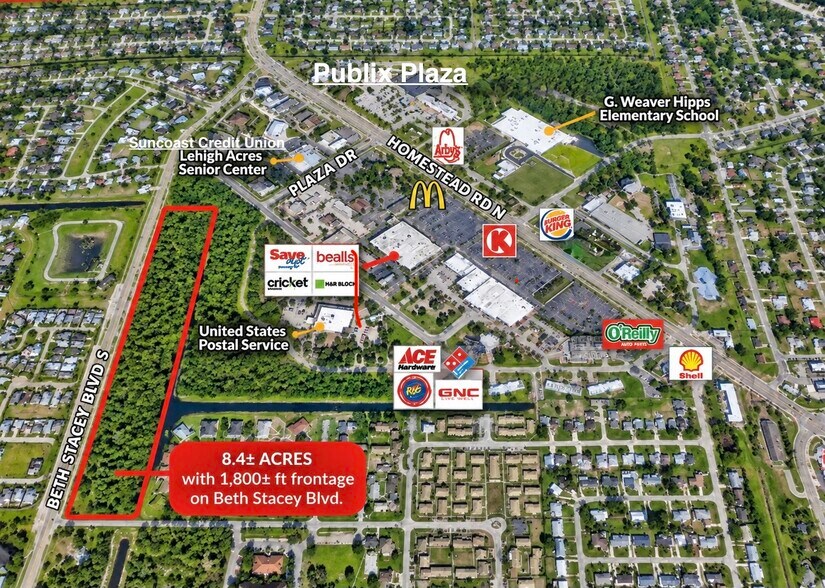 Primary Photo Of 128 Beth Stacey Blvd, Lehigh Acres Land For Sale
