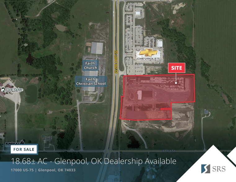 Primary Photo Of 17000 S Highway 75, Glenpool Auto Dealership For Sale