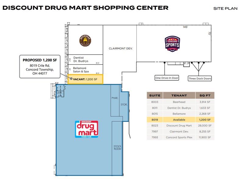 More Photos Of 7993-8023 Crile Rd, Concord Township Storefront For Lease