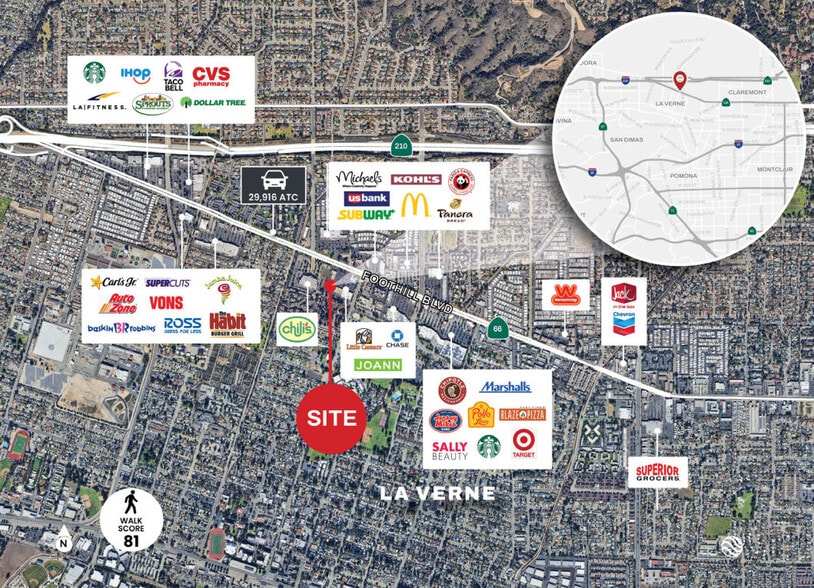 More Photos Of 2082-2098 Foothill Blvd, La Verne Unknown For Lease