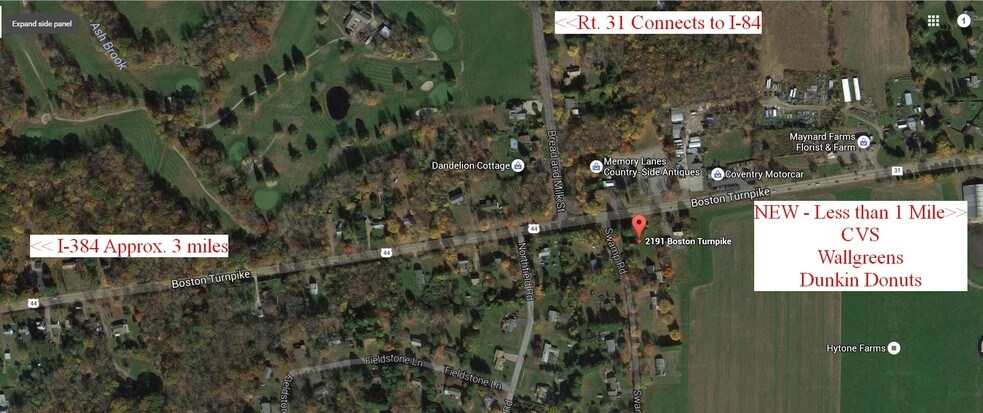 More Photos Of 2191 Boston Tpke, Coventry Storefront Retail Residential For Sale