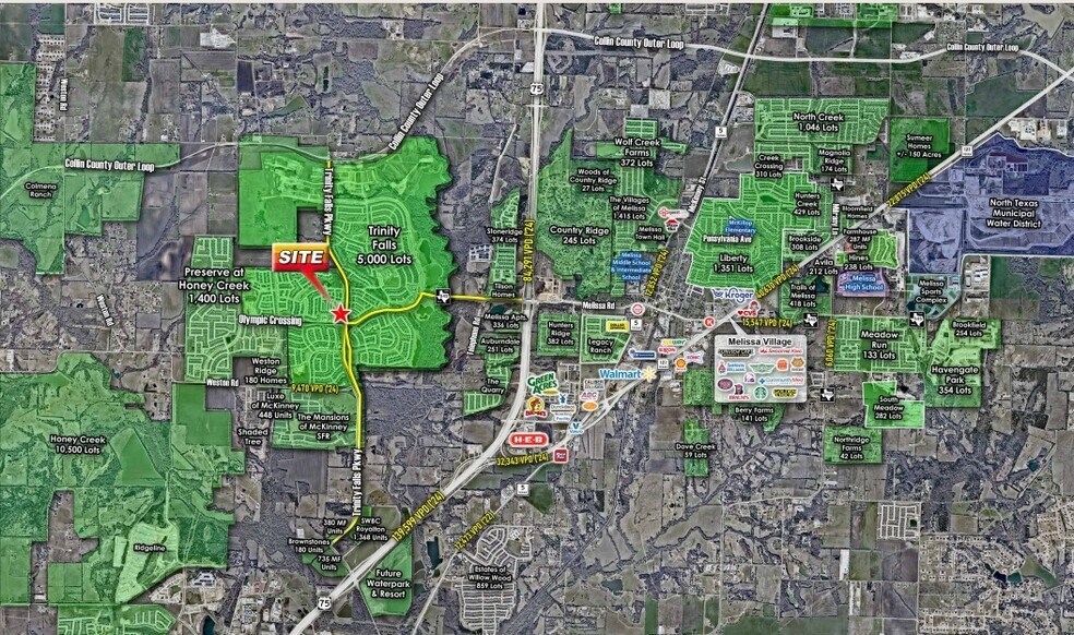 More Photos Of Commons At Trinity Falls, McKinney Land For Sale