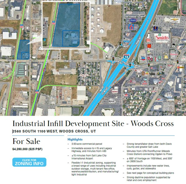 Primary Photo Of 2560 S 1100 W, Woods Cross Land For Sale