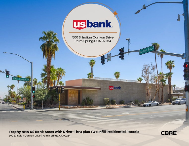 Primary Photo Of 500 S Indian Canyon Dr, Palm Springs Bank For Sale