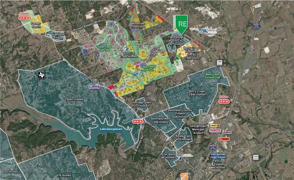 More Photos Of TX-195 & Sun City Blvd, Georgetown Land For Sale