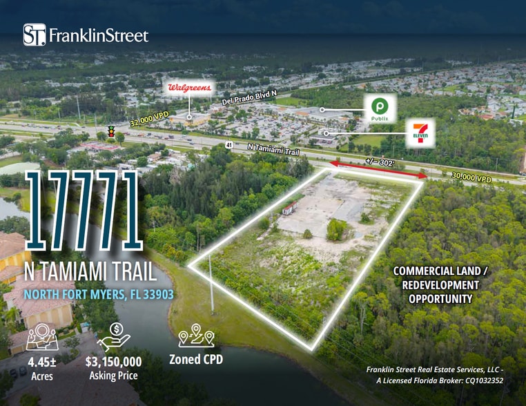 Primary Photo Of 17771 N Tamiami Trl, North Fort Myers Land For Sale