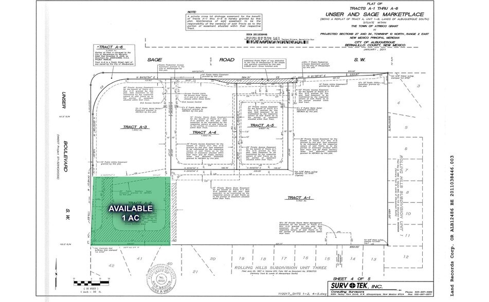 More Photos Of Unser @ Sage Rd, Albuquerque Land For Sale