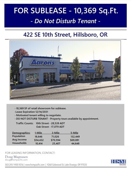 More Photos Of 422 SE 10th Ave, Hillsboro General Retail For Sale