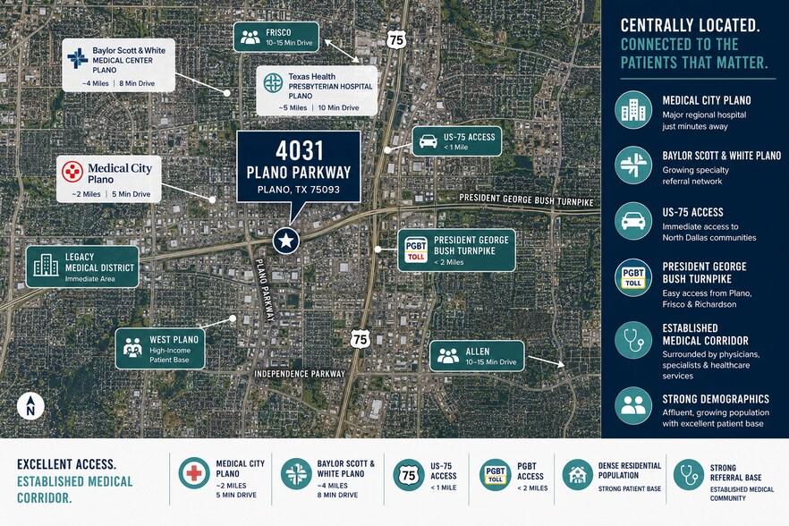 More Photos Of 4031 W Plano Pky, Plano Medical For Lease