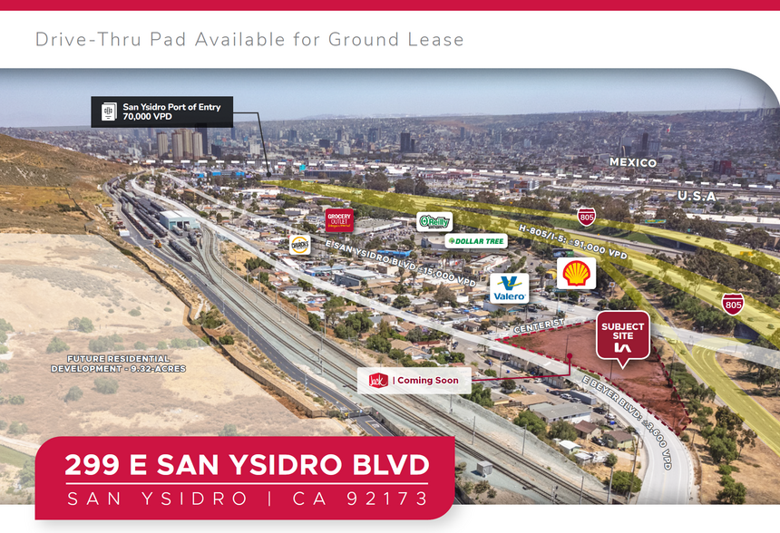 Primary Photo Of 299 E San Ysidro Blvd, San Diego Land For Lease