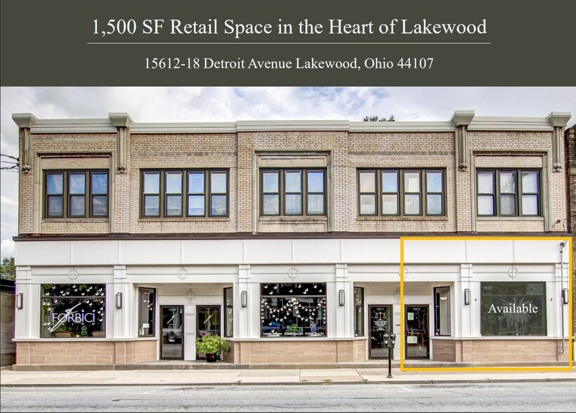 Primary Photo Of 15612-15618 Detroit Ave, Lakewood Storefront Retail Office For Lease