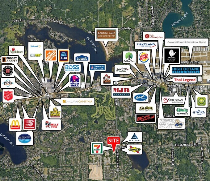More Photos Of Elizabeth Lake Road & Williams Lake Rd, White Lake Land For Sale