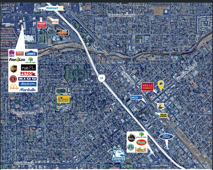 More Photos Of 231-233 E Yosemite Ave, Madera Bank For Sale