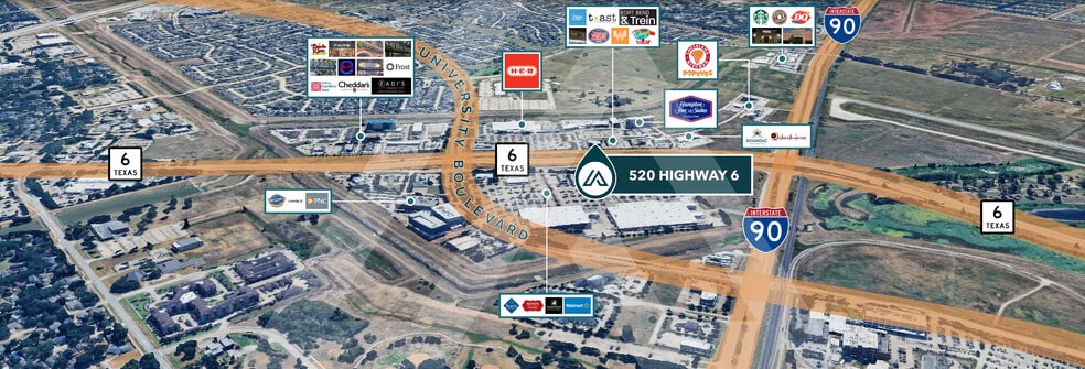 More Photos Of 520 Highway 6, Sugar Land Storefront For Lease