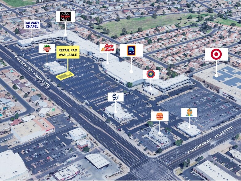 Primary Photo Of NE of Gilbert Road & Southern ave, Mesa Land For Lease