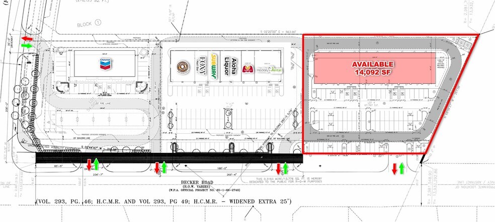 More Photos Of 17150 Becker rd, Hockley Storefront For Lease