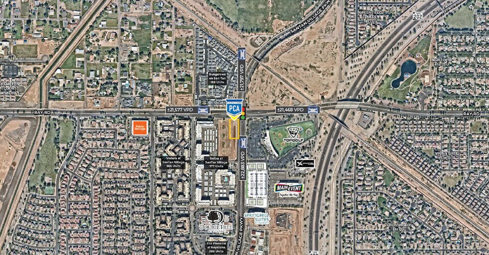More Photos Of Santan Village Pkwy & Ray Rd SWC, Gilbert Land For Sale