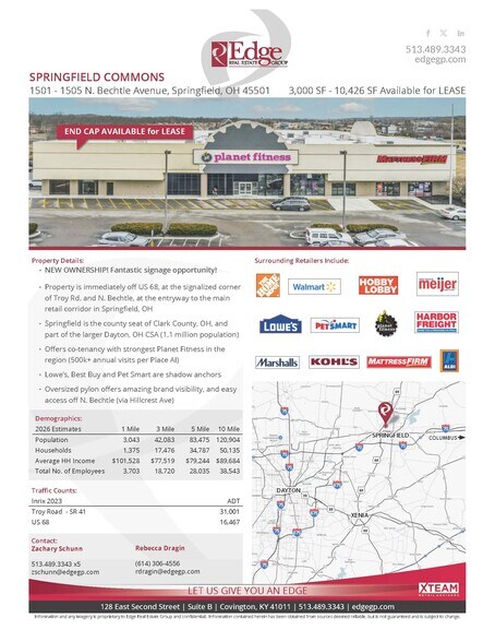 More Photos Of 1501-1505 N Bechtle Ave, Springfield Freestanding For Lease